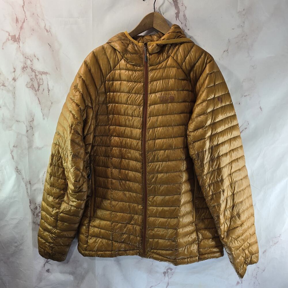 Mountain Hardwear Down Jacket Mens 2XL Brown Ghost Whisperer Down 800 FP Power